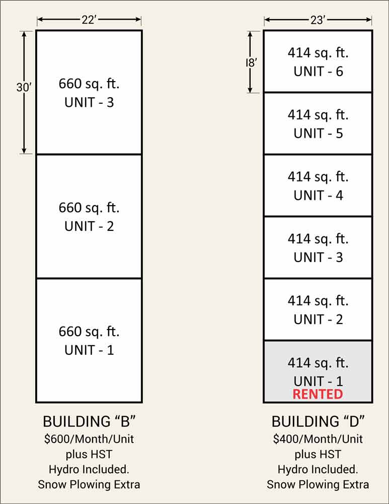 storage units